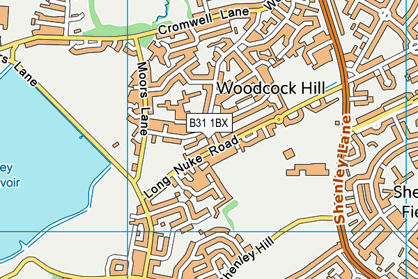 B31 1BX map - OS VectorMap District (Ordnance Survey)