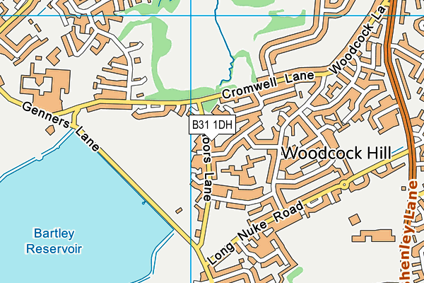 B31 1DH map - OS VectorMap District (Ordnance Survey)