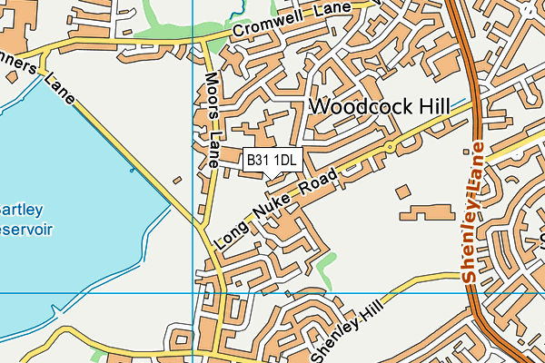 B31 1DL map - OS VectorMap District (Ordnance Survey)