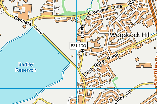 B31 1DQ map - OS VectorMap District (Ordnance Survey)