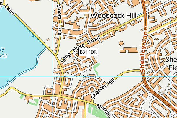 B31 1DR map - OS VectorMap District (Ordnance Survey)