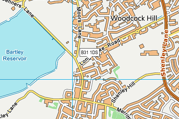 B31 1DS map - OS VectorMap District (Ordnance Survey)