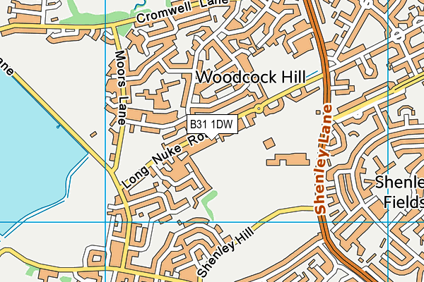 B31 1DW map - OS VectorMap District (Ordnance Survey)