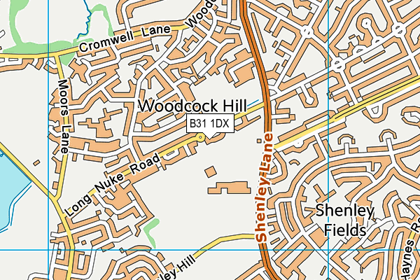 B31 1DX map - OS VectorMap District (Ordnance Survey)