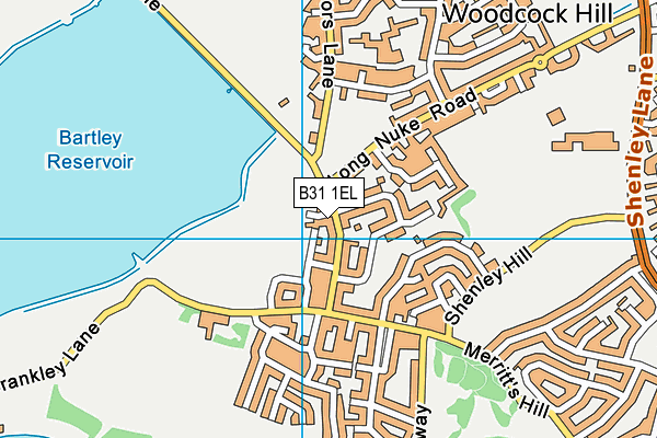 B31 1EL map - OS VectorMap District (Ordnance Survey)