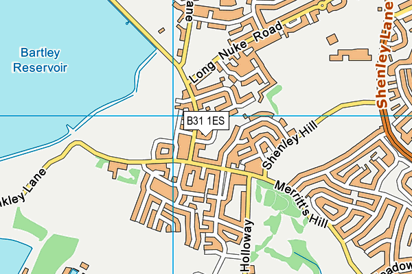 B31 1ES map - OS VectorMap District (Ordnance Survey)