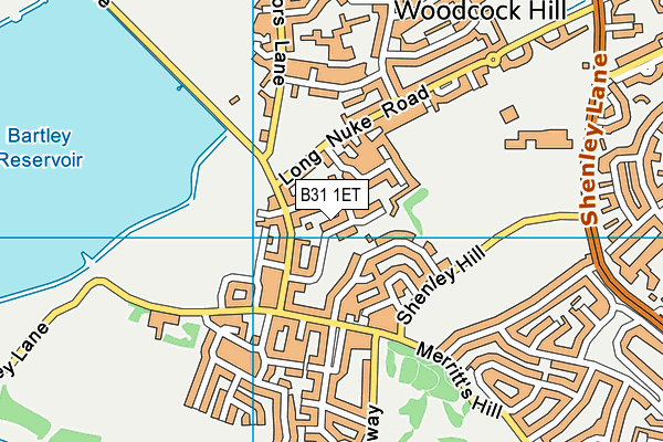 B31 1ET map - OS VectorMap District (Ordnance Survey)