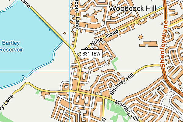 B31 1EW map - OS VectorMap District (Ordnance Survey)