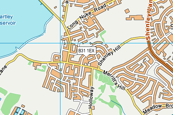B31 1EX map - OS VectorMap District (Ordnance Survey)
