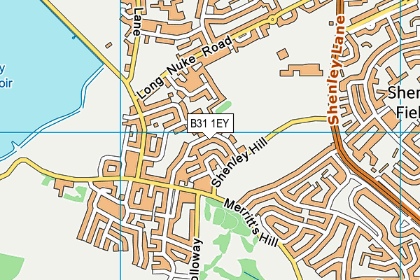 B31 1EY map - OS VectorMap District (Ordnance Survey)