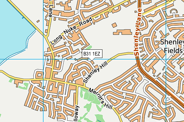 B31 1EZ map - OS VectorMap District (Ordnance Survey)