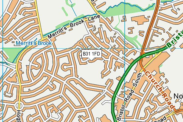 B31 1FD map - OS VectorMap District (Ordnance Survey)