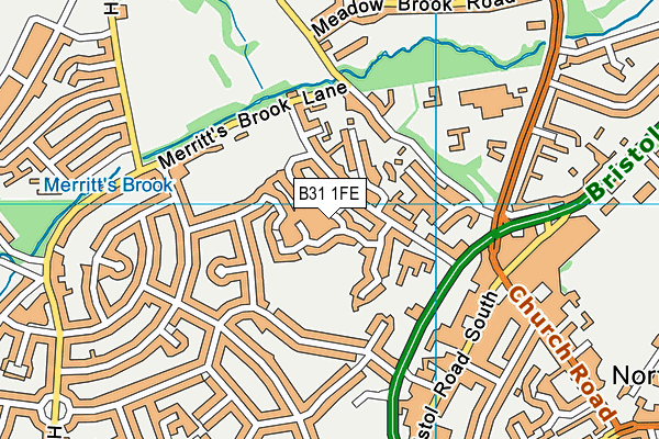 B31 1FE map - OS VectorMap District (Ordnance Survey)