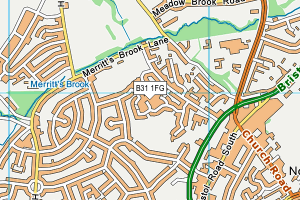 B31 1FG map - OS VectorMap District (Ordnance Survey)