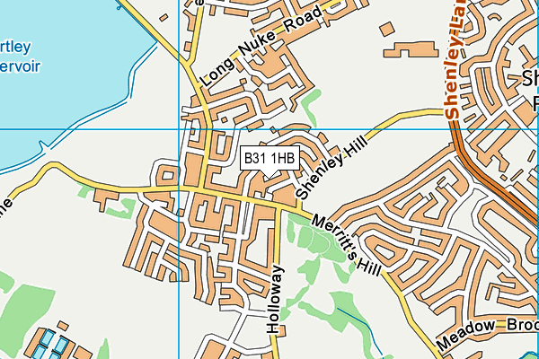 B31 1HB map - OS VectorMap District (Ordnance Survey)