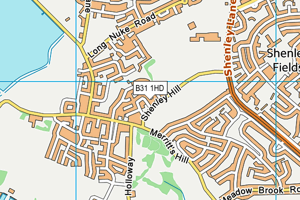 B31 1HD map - OS VectorMap District (Ordnance Survey)