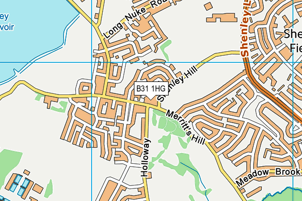 B31 1HG map - OS VectorMap District (Ordnance Survey)