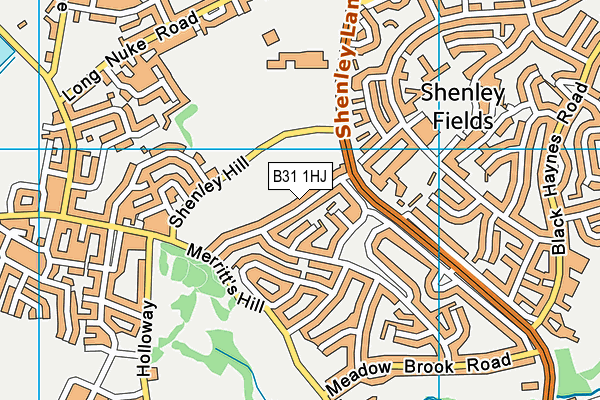 B31 1HJ map - OS VectorMap District (Ordnance Survey)