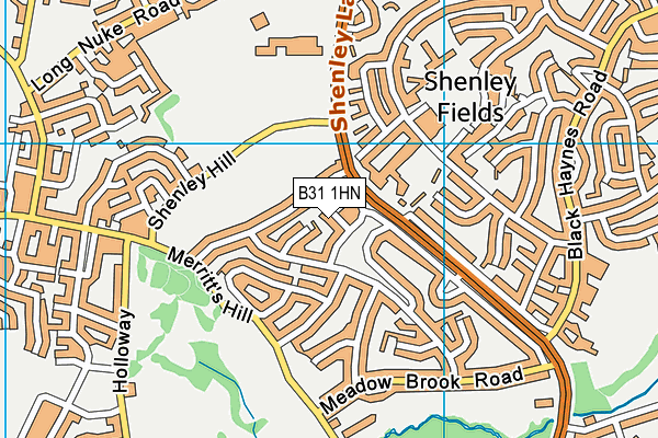 B31 1HN map - OS VectorMap District (Ordnance Survey)