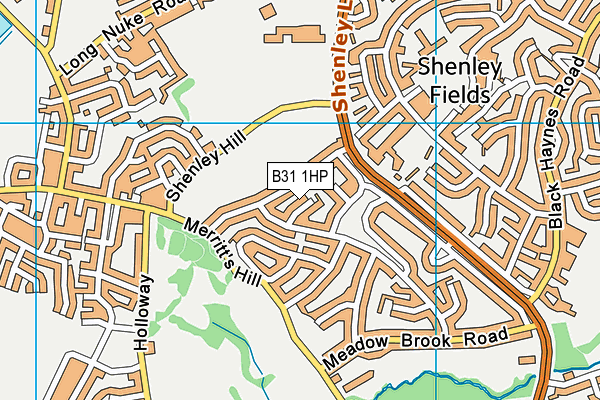 B31 1HP map - OS VectorMap District (Ordnance Survey)