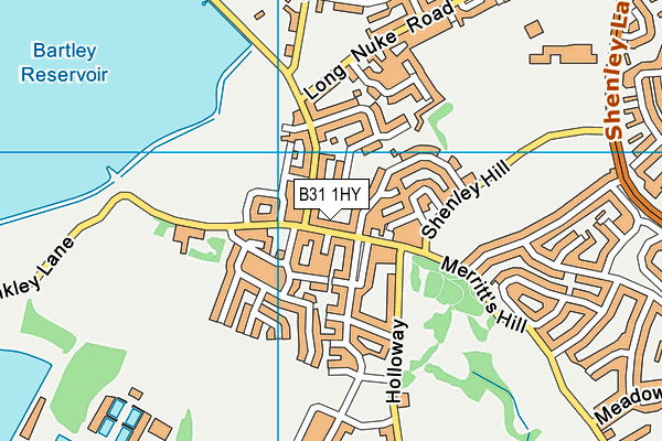 B31 1HY map - OS VectorMap District (Ordnance Survey)