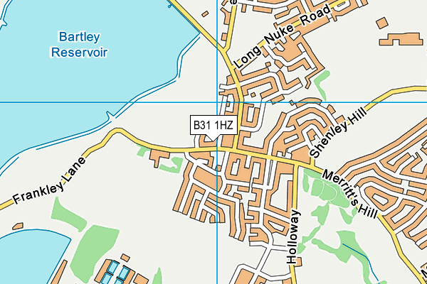 B31 1HZ map - OS VectorMap District (Ordnance Survey)