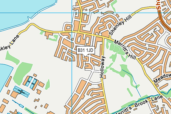 B31 1JD map - OS VectorMap District (Ordnance Survey)