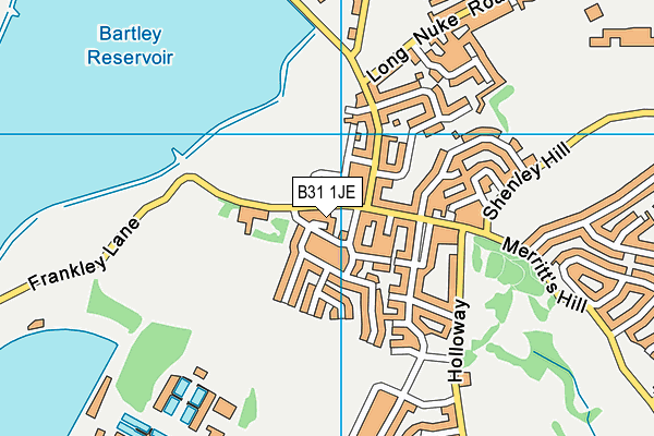 B31 1JE map - OS VectorMap District (Ordnance Survey)