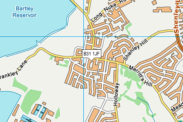 B31 1JF map - OS VectorMap District (Ordnance Survey)