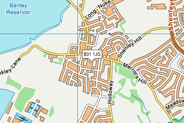 B31 1JG map - OS VectorMap District (Ordnance Survey)