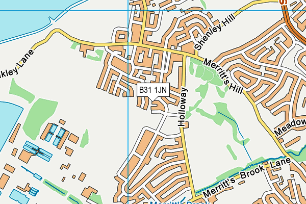 B31 1JN map - OS VectorMap District (Ordnance Survey)