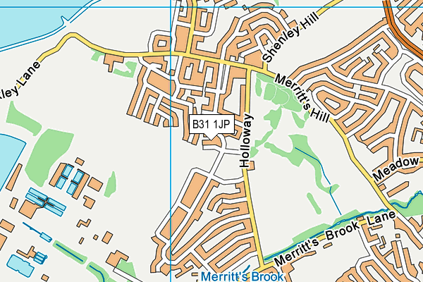 B31 1JP map - OS VectorMap District (Ordnance Survey)