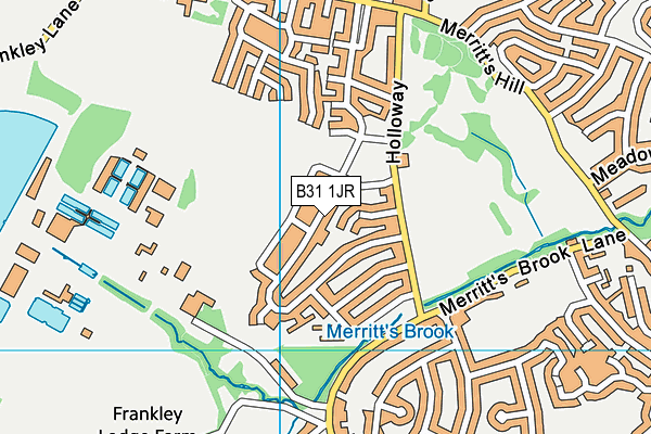 B31 1JR map - OS VectorMap District (Ordnance Survey)