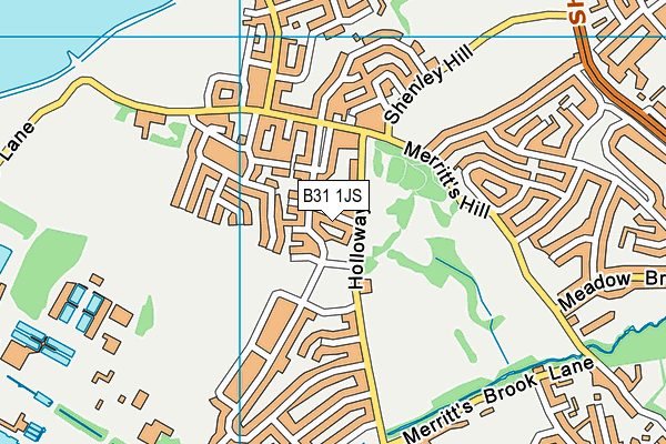 B31 1JS map - OS VectorMap District (Ordnance Survey)