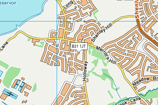 B31 1JT map - OS VectorMap District (Ordnance Survey)