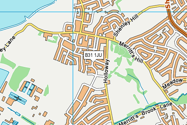B31 1JU map - OS VectorMap District (Ordnance Survey)