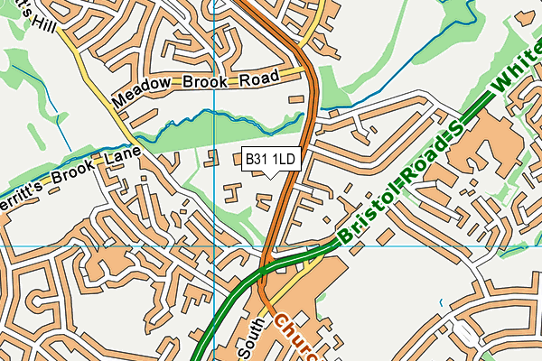 Longwill A Primary School for Deaf Children map (B31 1LD) - OS VectorMap District (Ordnance Survey)