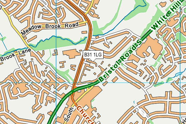 B31 1LG map - OS VectorMap District (Ordnance Survey)