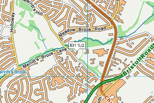 B31 1LQ map - OS VectorMap District (Ordnance Survey)