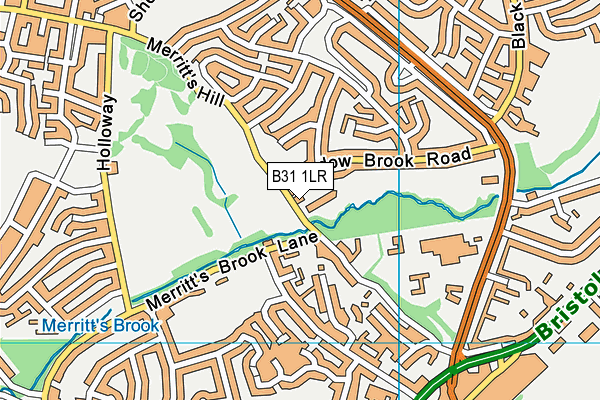 B31 1LR map - OS VectorMap District (Ordnance Survey)