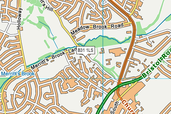 B31 1LS map - OS VectorMap District (Ordnance Survey)