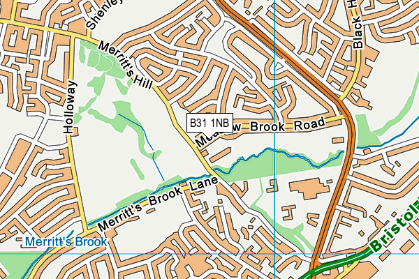 B31 1NB map - OS VectorMap District (Ordnance Survey)