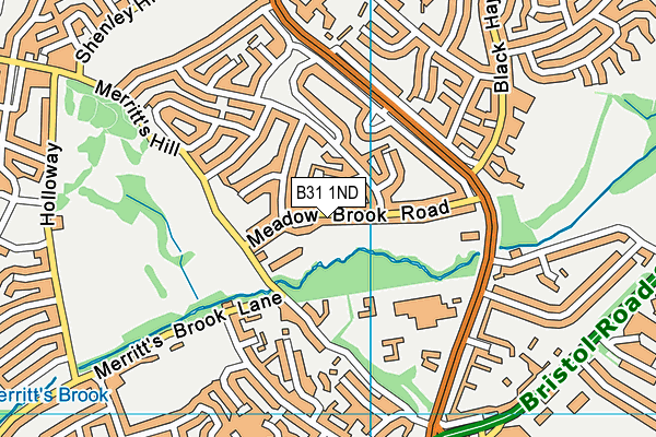 B31 1ND map - OS VectorMap District (Ordnance Survey)