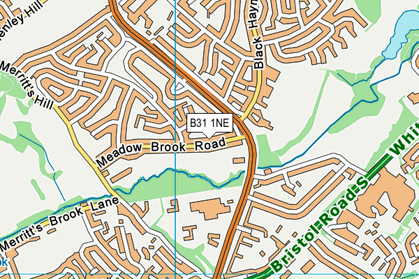 B31 1NE map - OS VectorMap District (Ordnance Survey)