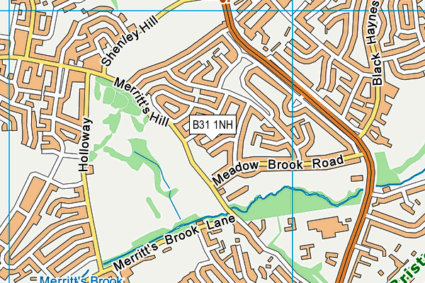 B31 1NH map - OS VectorMap District (Ordnance Survey)