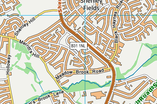 B31 1NL map - OS VectorMap District (Ordnance Survey)