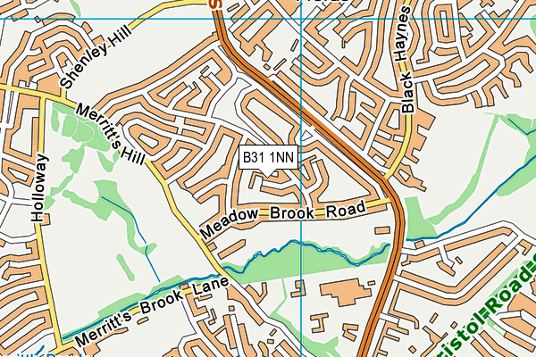 B31 1NN map - OS VectorMap District (Ordnance Survey)