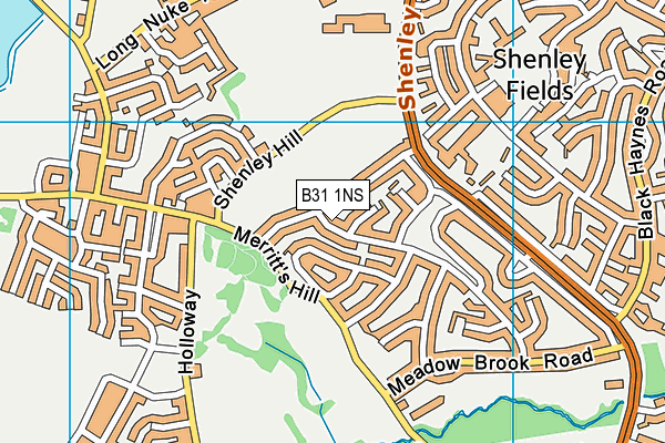 B31 1NS map - OS VectorMap District (Ordnance Survey)