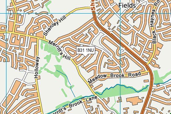B31 1NU map - OS VectorMap District (Ordnance Survey)
