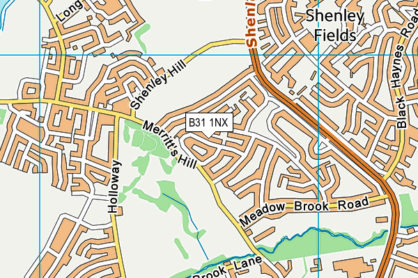 B31 1NX map - OS VectorMap District (Ordnance Survey)